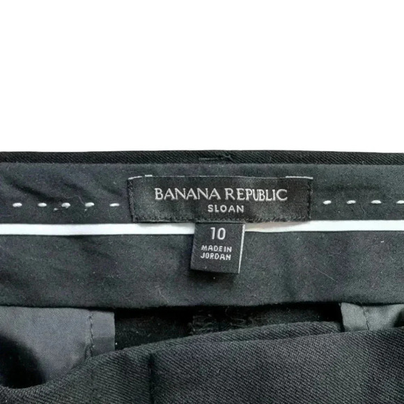 Banana Republic Skinny Sloan Pant Black Mid Rise  Classic Fit Women's size 10 - Picture 6 of 12